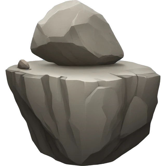 rock and a hard place emoji