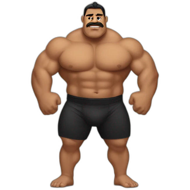 Pacific Islander Strongman emoji