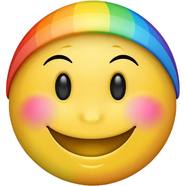 Gay smiley face emoji