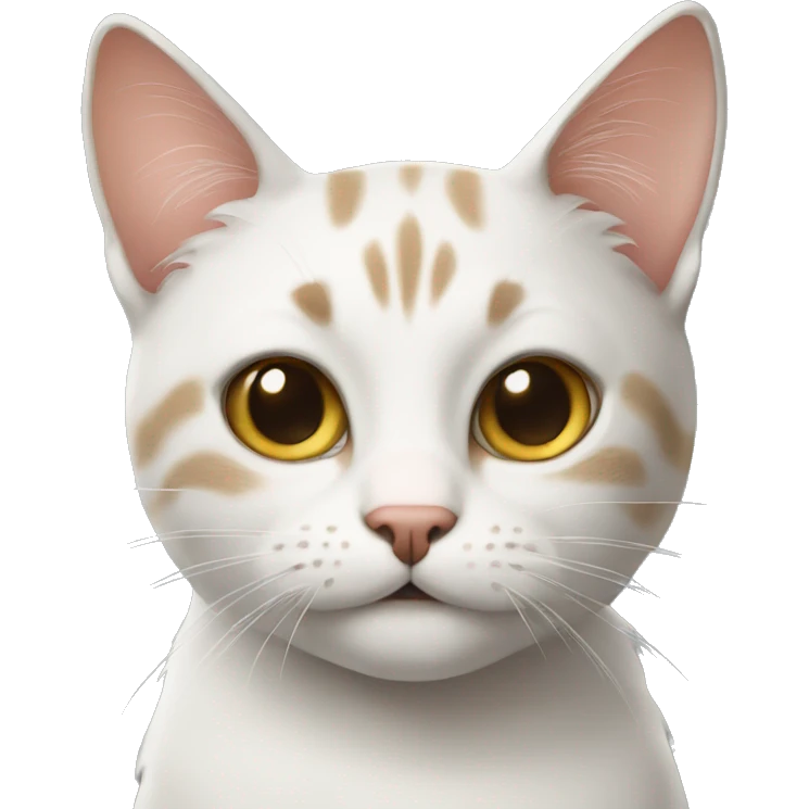 Cat with a hap emoji
