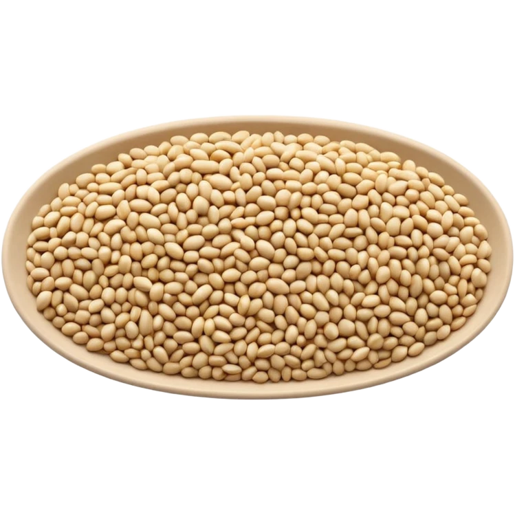 gentle scatter of sesame seeds, off-white, oval-shaped, smooth and curved, natural variation, dry matte texture, minimal, no faces emoji