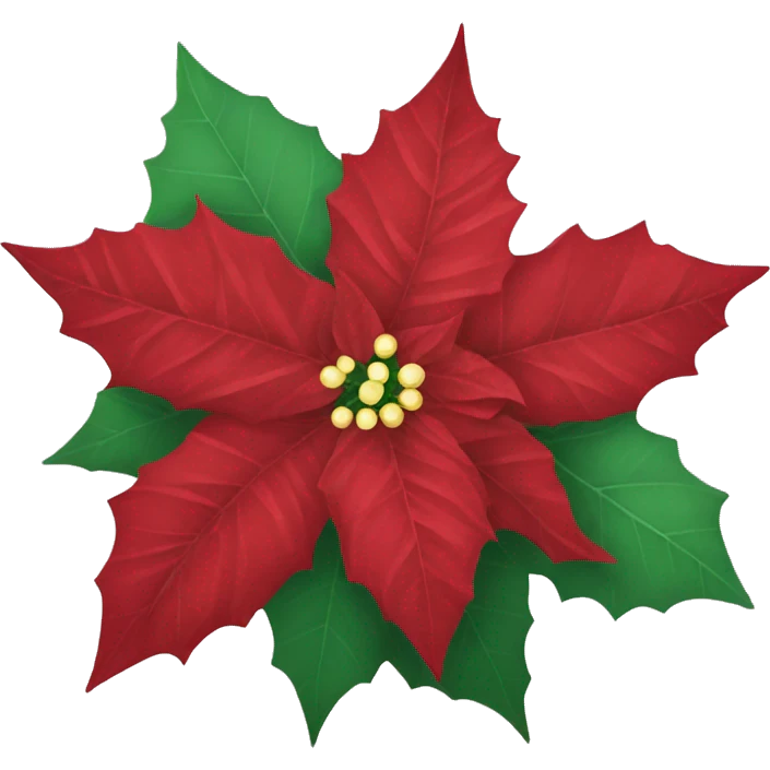 Christmas poinsettia  emoji