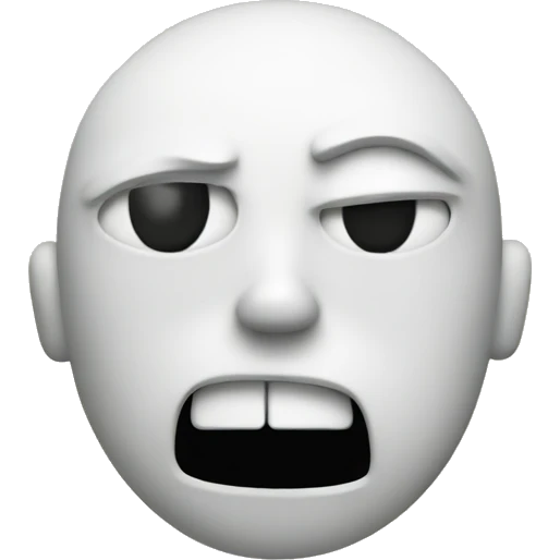 sensor face with mad face emoji