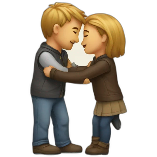 Kiss and hug emoji