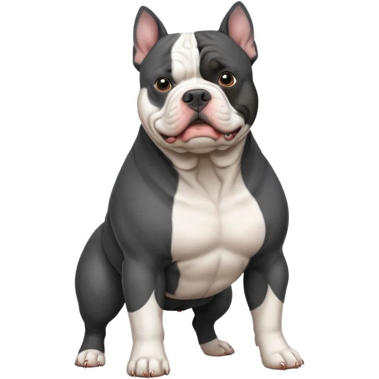 American bully black and white emoji