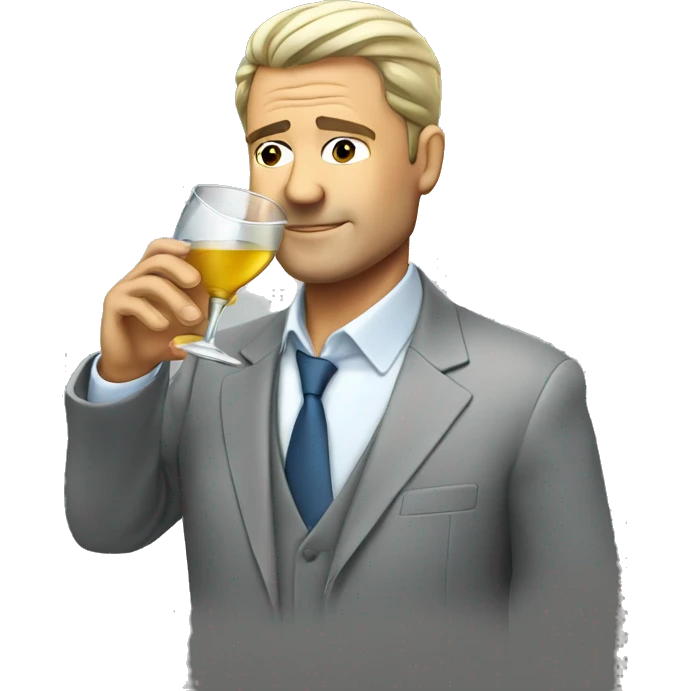 CEO drinking tequila emoji