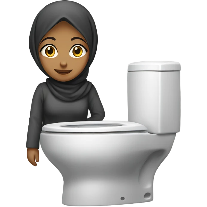 hijab girl skibidi toilet emoji