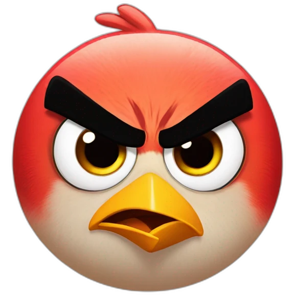 angry bird emoji