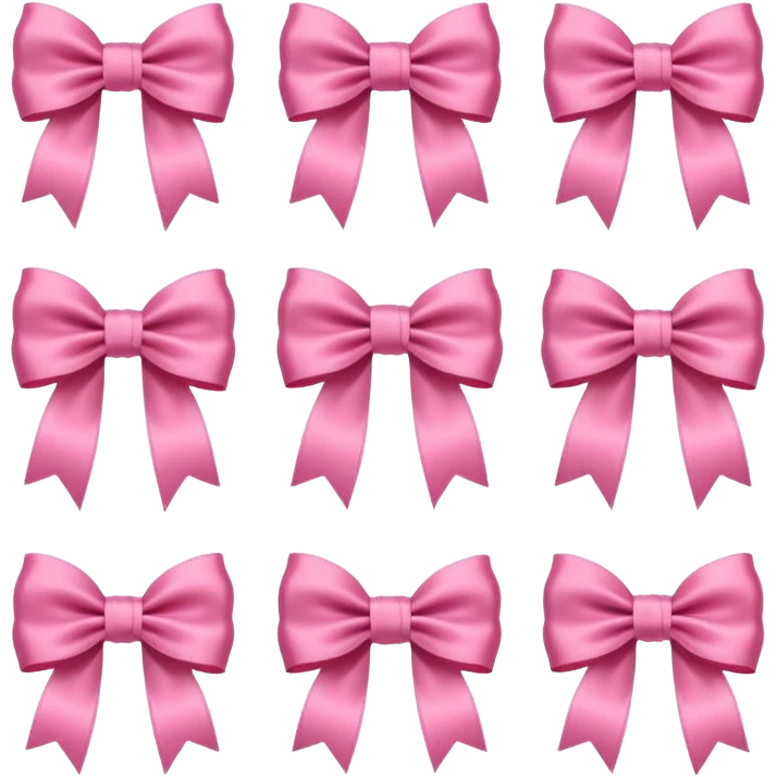 Cute girly bows emoji