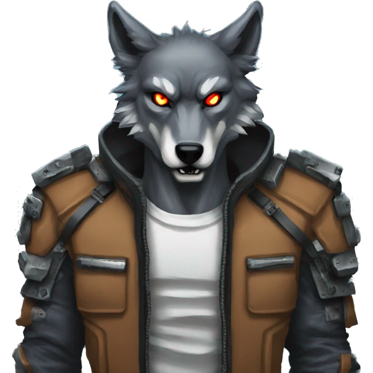 Wolf terminator pixelart emoji