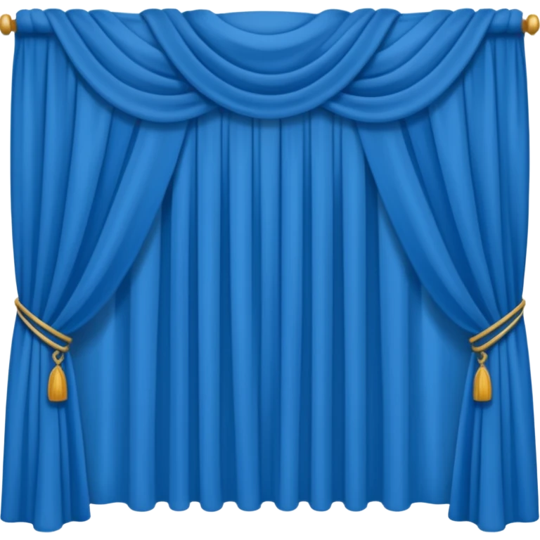 blue curtain simpe emoji