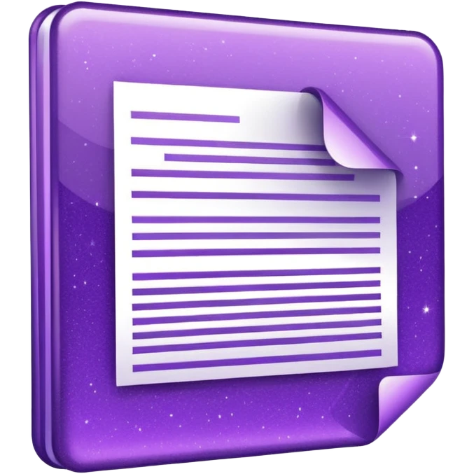 glitter purple documento nacional emoji