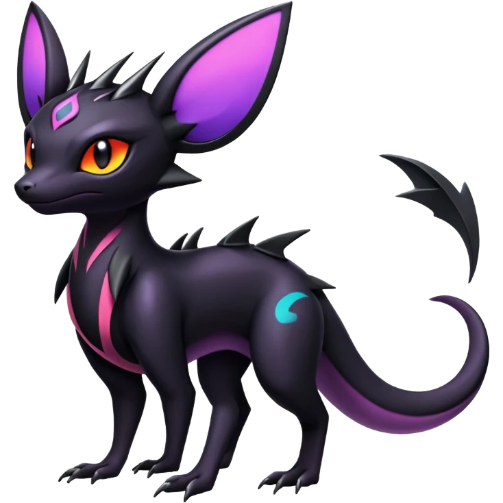 Salandit-Noibat-Noivern-Umbreon-Hybrid (Full body) emoji