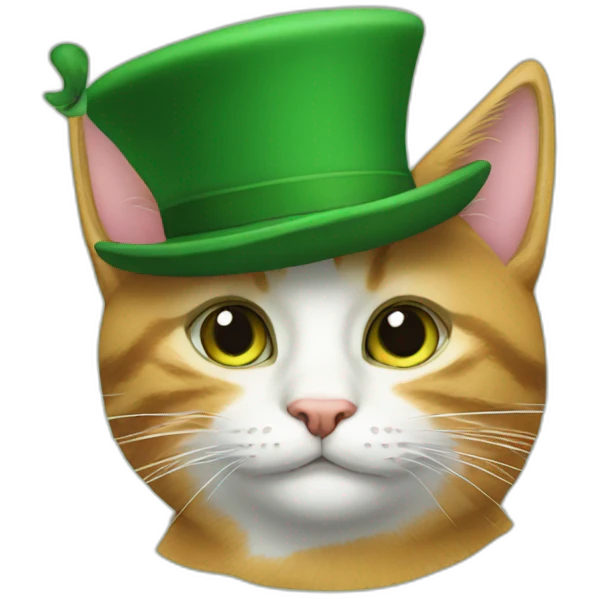 the cat in the green hat emoji