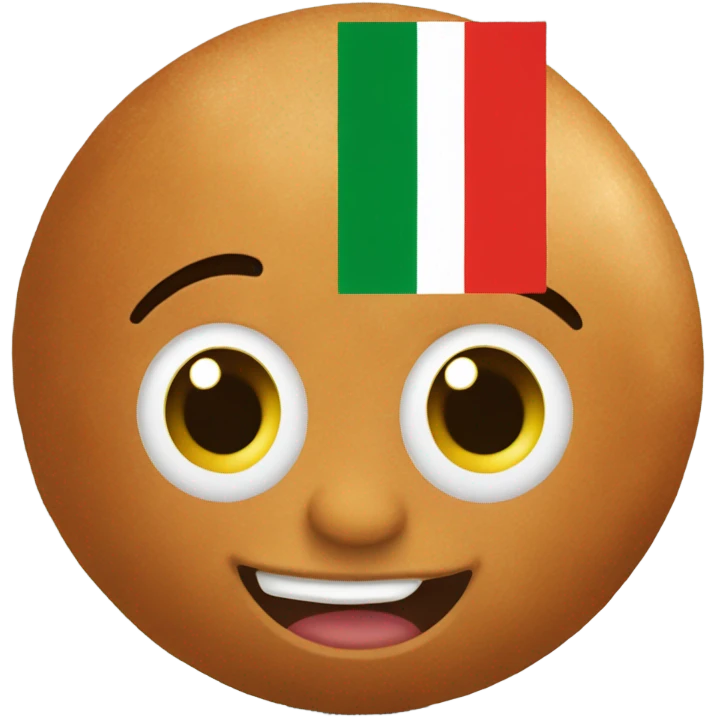 Italian flag and meatball emoji