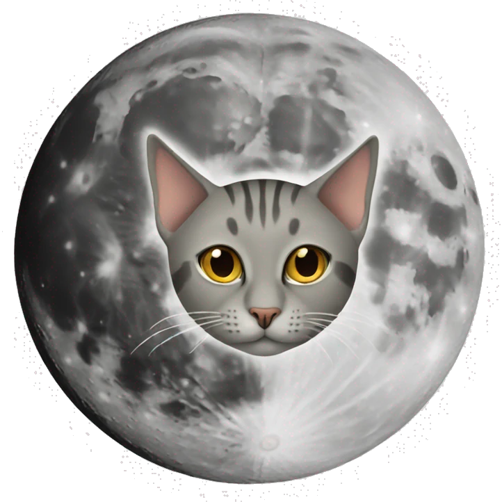 cat on the moon emoji