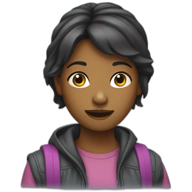 fille qui parle emoji