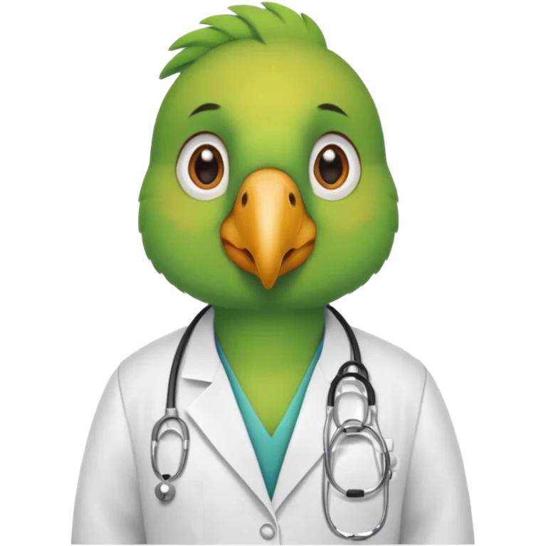 Parrot doctor emoji