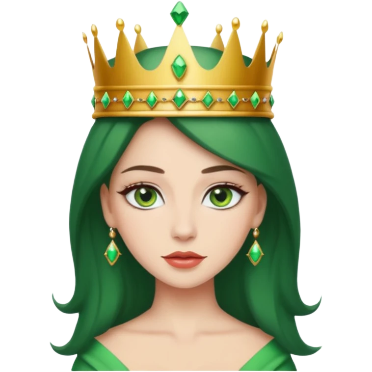 Sexy Queen Green eyes emoji