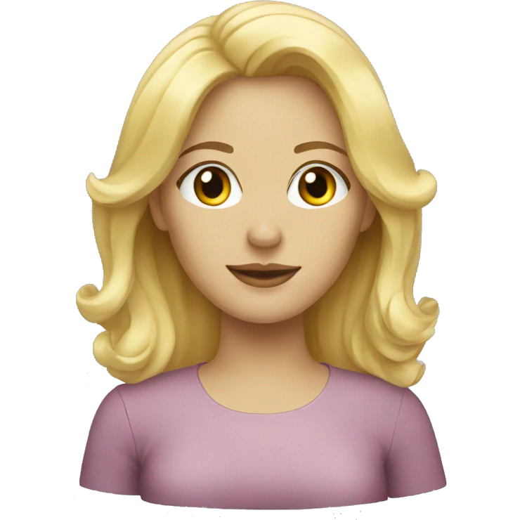 blonde woman emoji