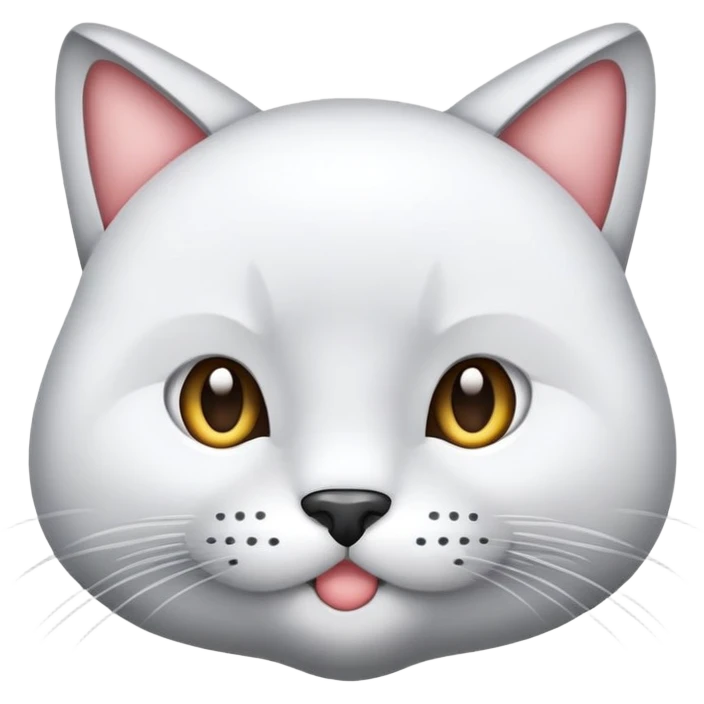 Серый пушистый кот  emoji