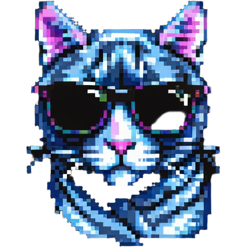 cool cat with dark sunglasses emoji
