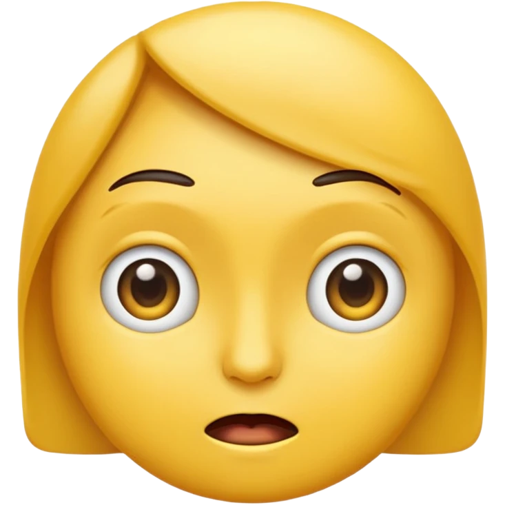 Emoji giving side eye emoji