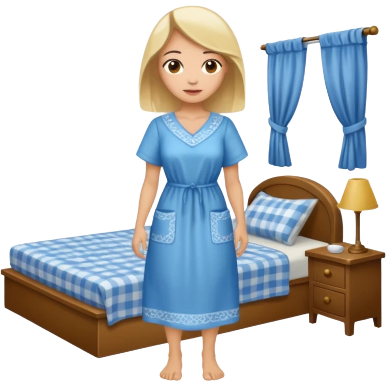 ligth woman housewife clothes full body  emoji