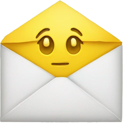 Letter yellow emoji