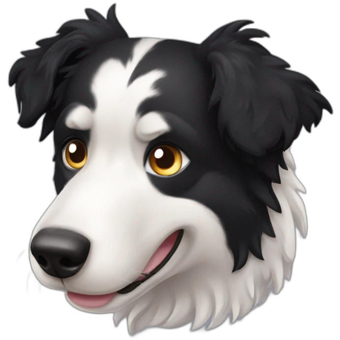 Perro de raza Border Collie con un pulgar hacia arriba  emoji
