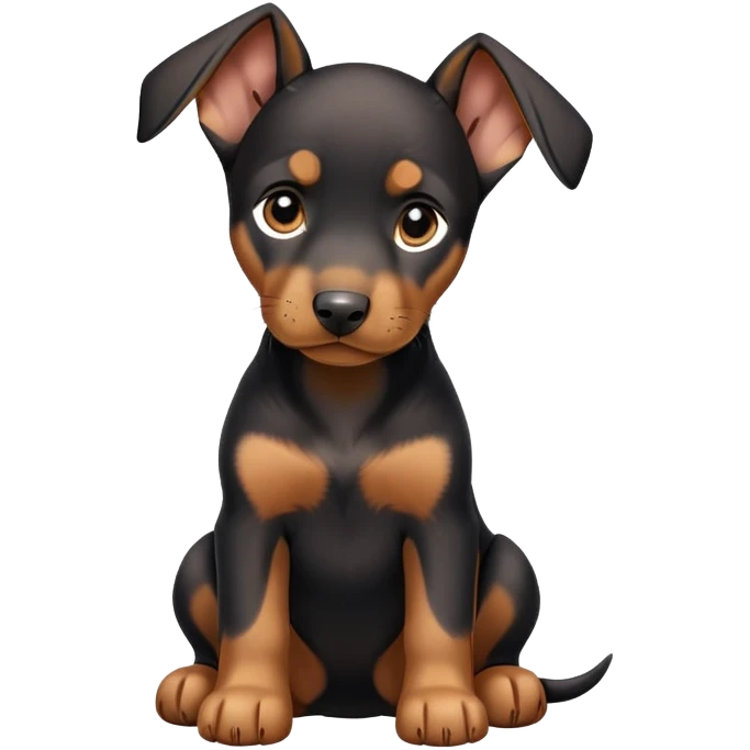 Doberman puppy emoji