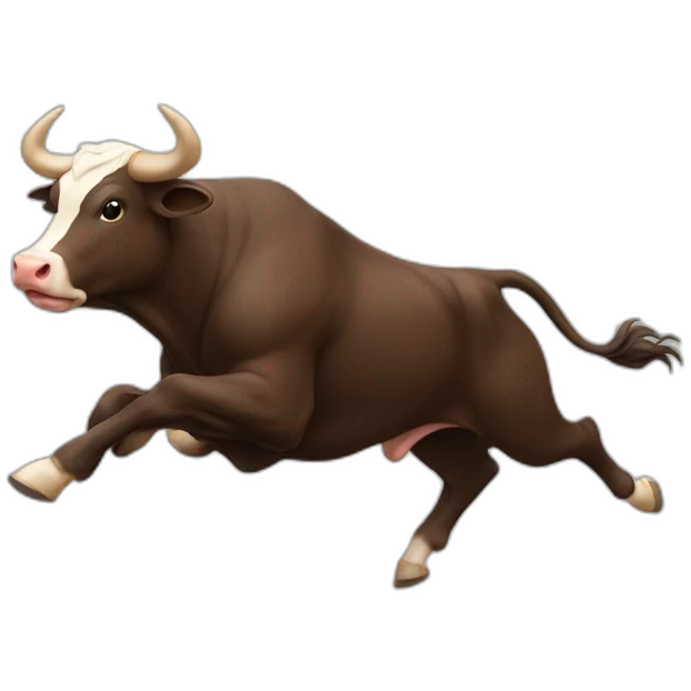 Bull running emoji