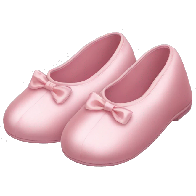 Light pink silk slippers emoji