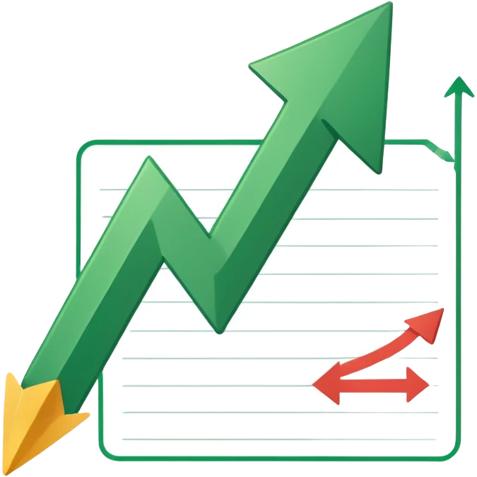A graphics sheet in which graphic arrow is going up; Said sheet is called "Muscle mass" emoji