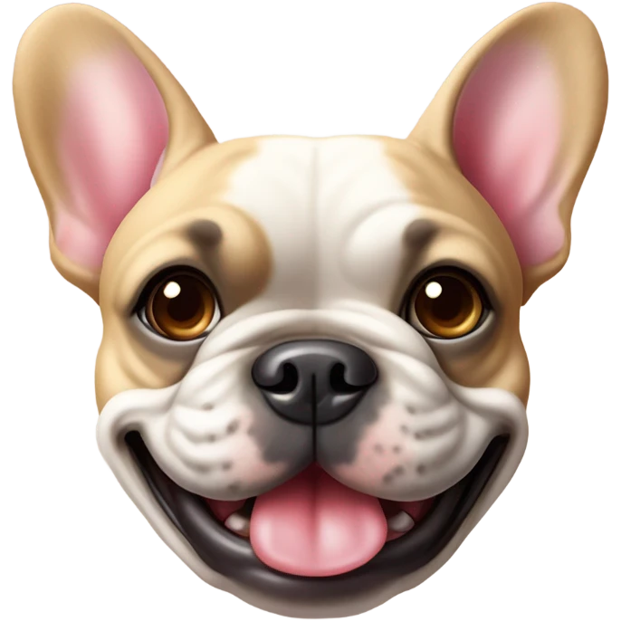 Happy Valentines Day French bulldog emoji