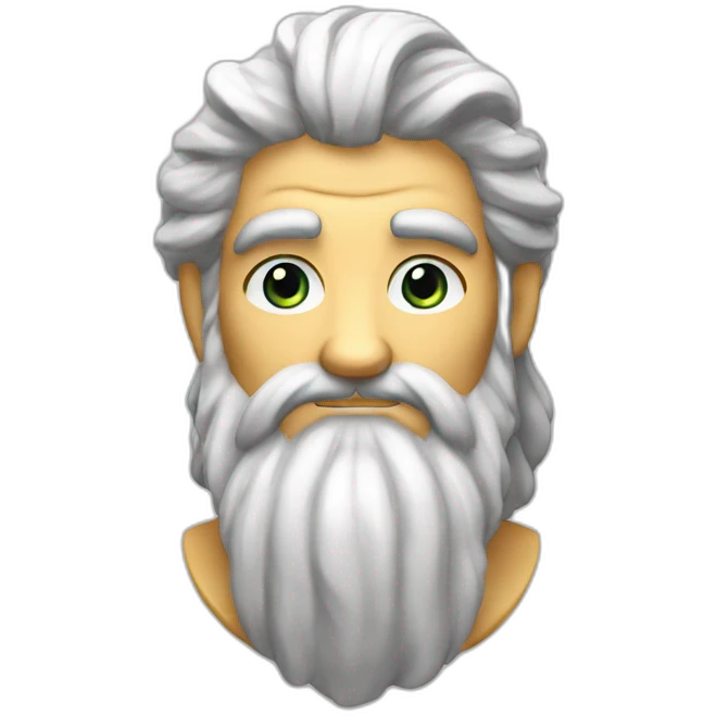 Zeus avec un éclair dans la main emoji