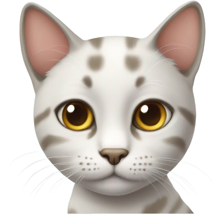 Cat with cute eyes emoji