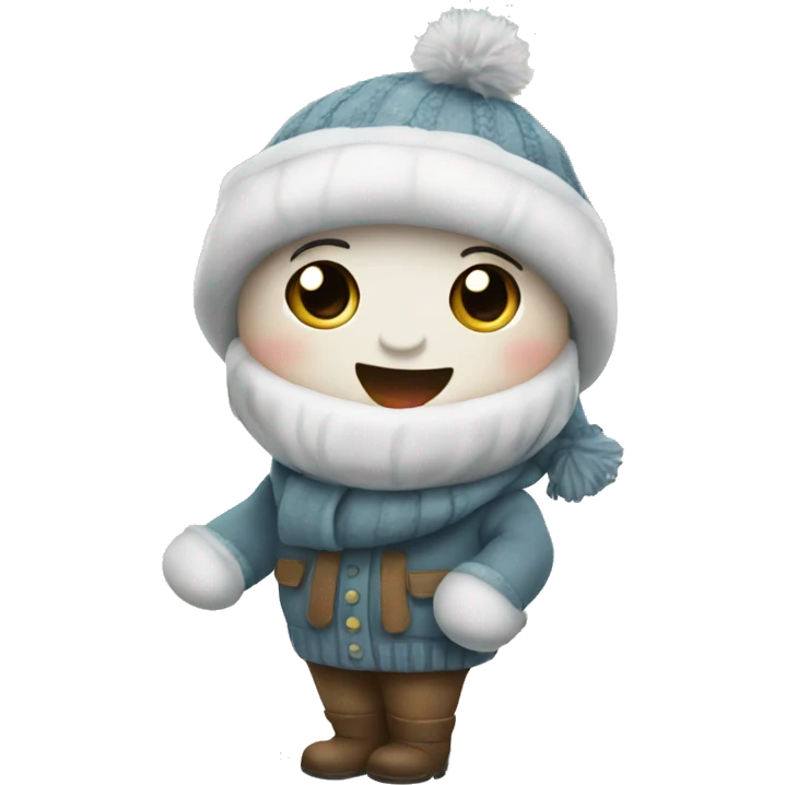 cute winter Christmas  emoji