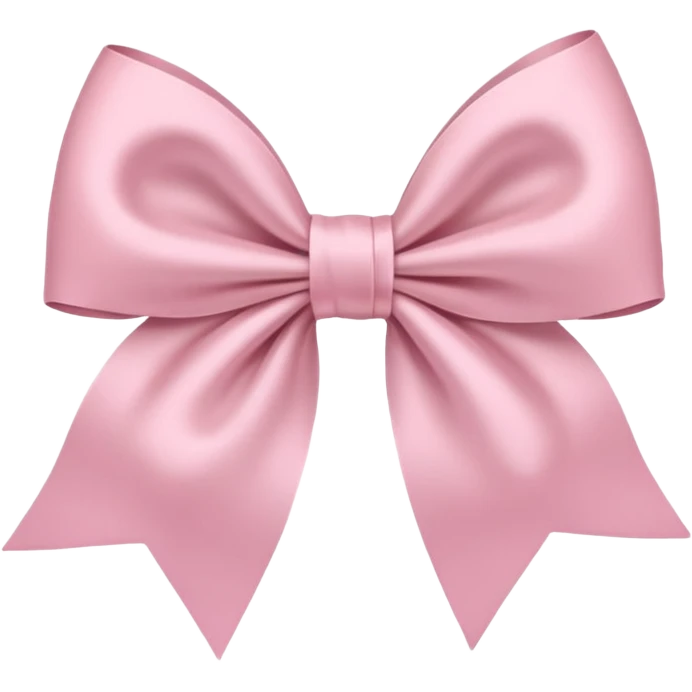 super pale pink bow as confeetti emoji