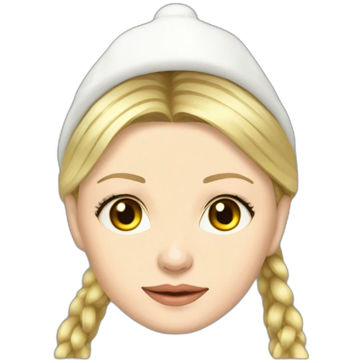 Yulia Tymoshenko in a New Year's hat  emoji