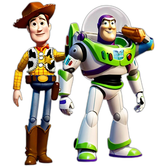Toy Story buzz lightyear and woody emoji