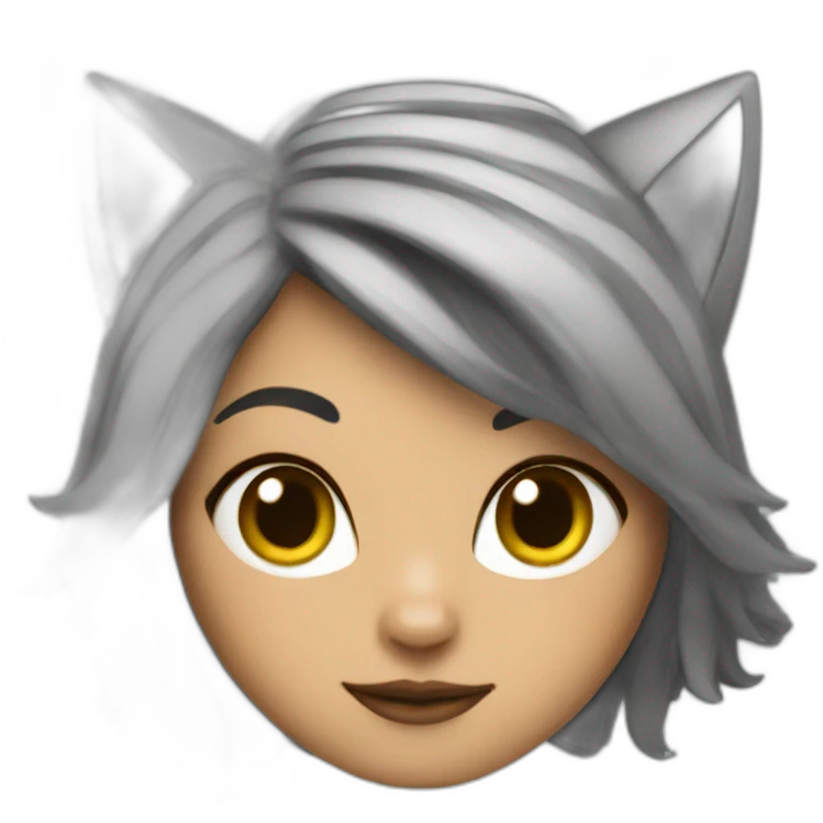 Cat woman emoji