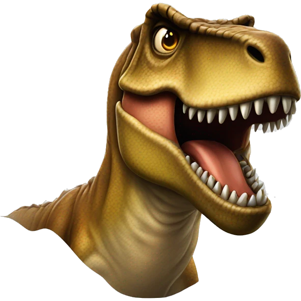 Mad T. rex emoji