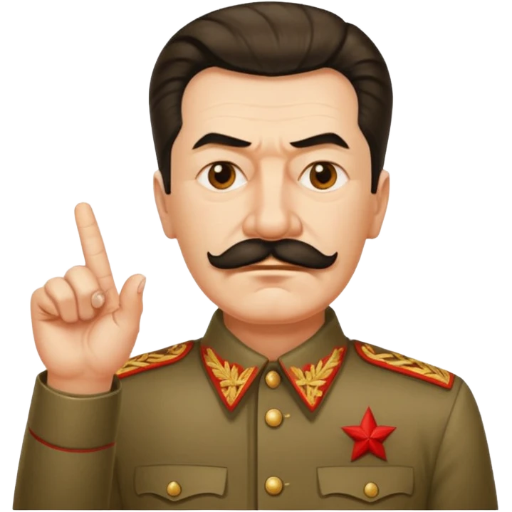 스탈린이 가운데 손가락를 날림 emoji