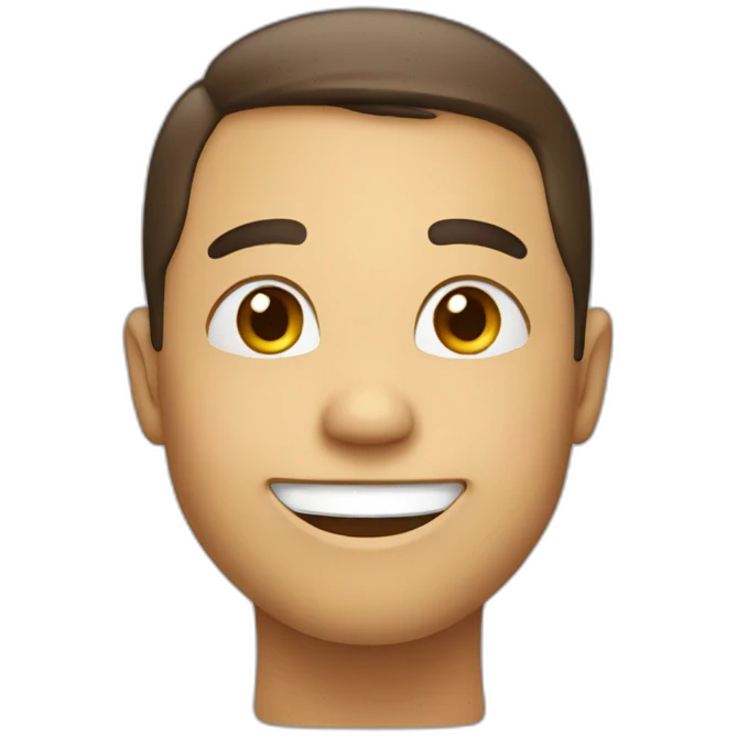 smiling with cheeks emoji