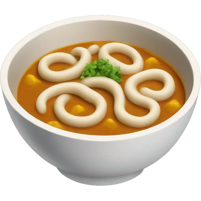a bowl of curry udon emoji
