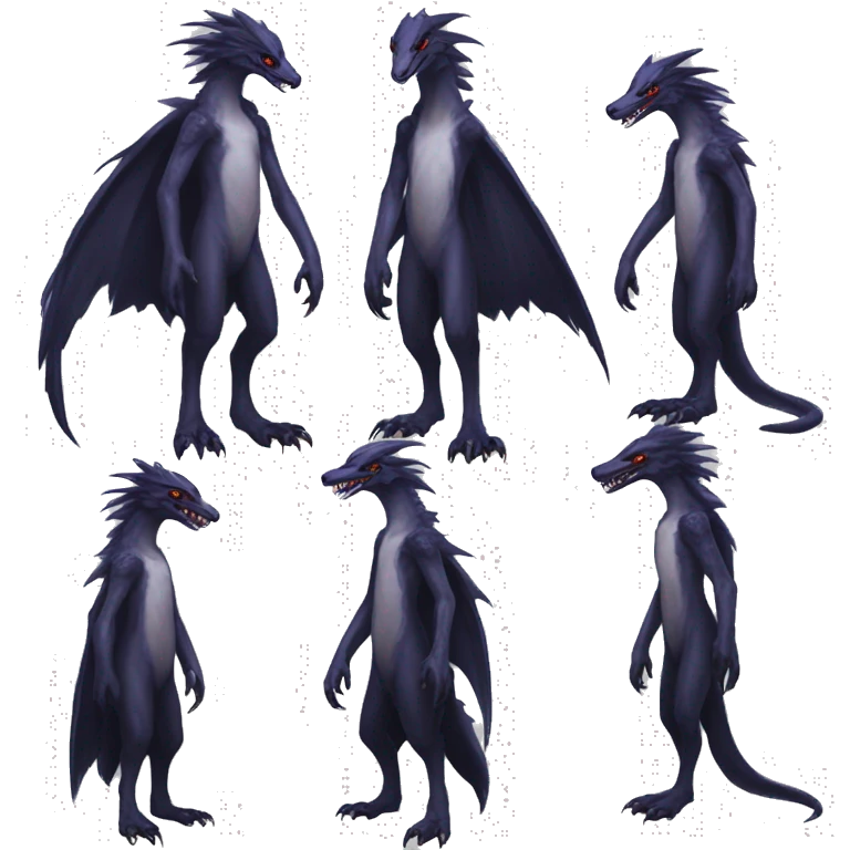 Edgy Eldritch Vernid-Sergal full body emoji
