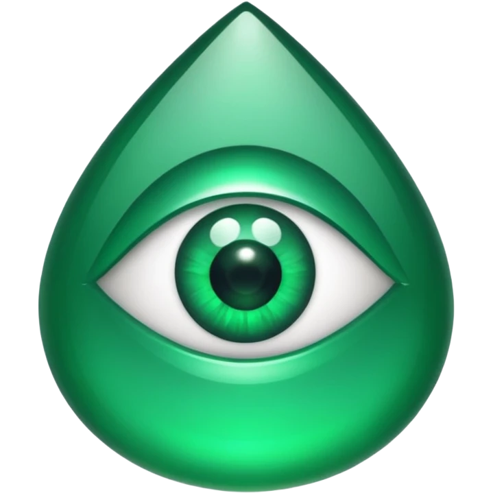 emerald with eyes  emoji
