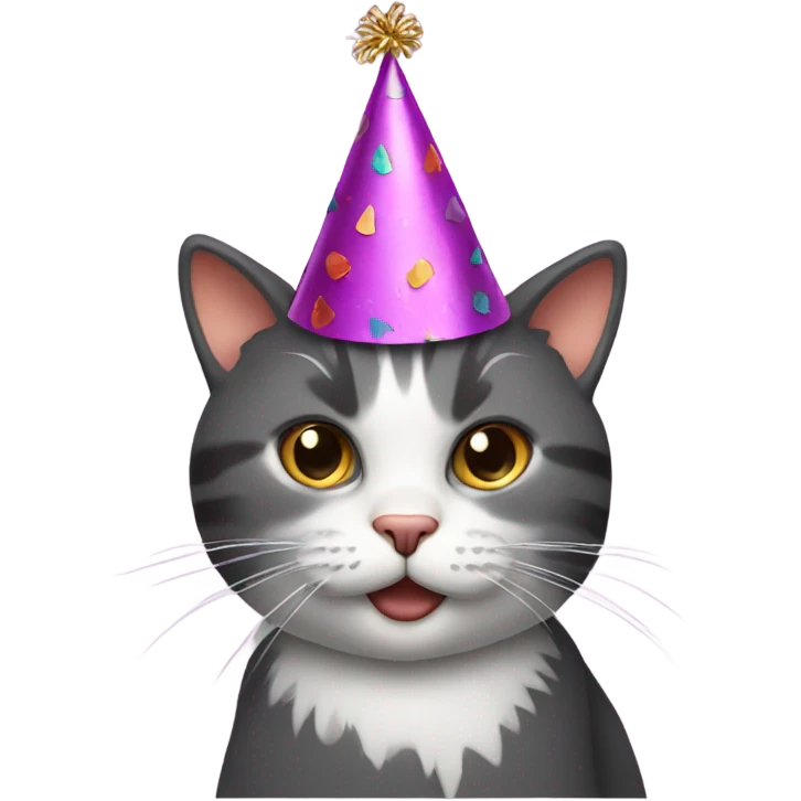cat with party hat emoji