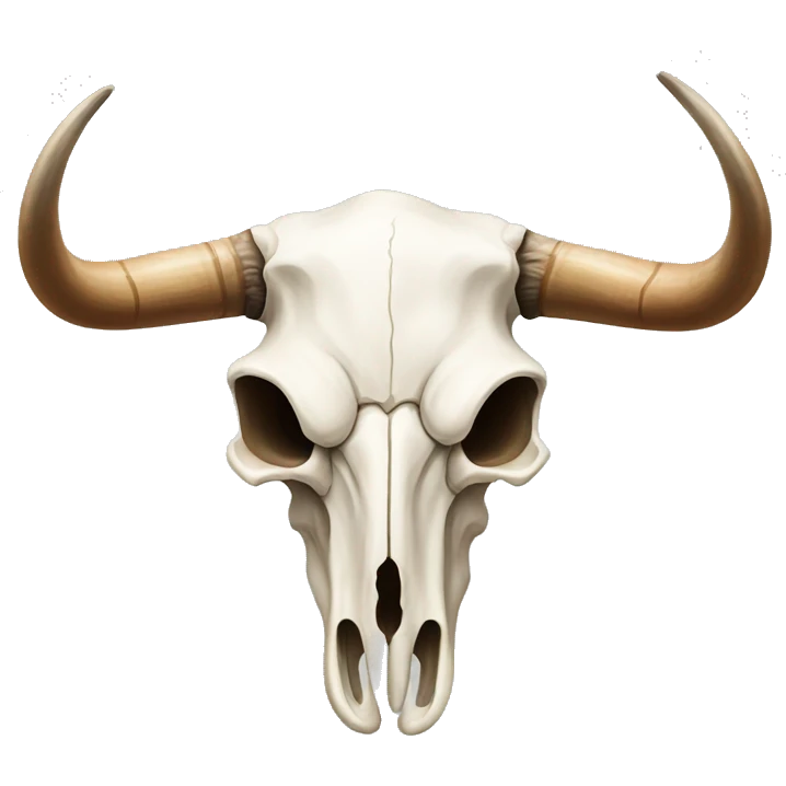 Longhorn animal skull emoji